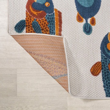 Algarve Modern Fish High-low Indoor/outdoor Area Rug